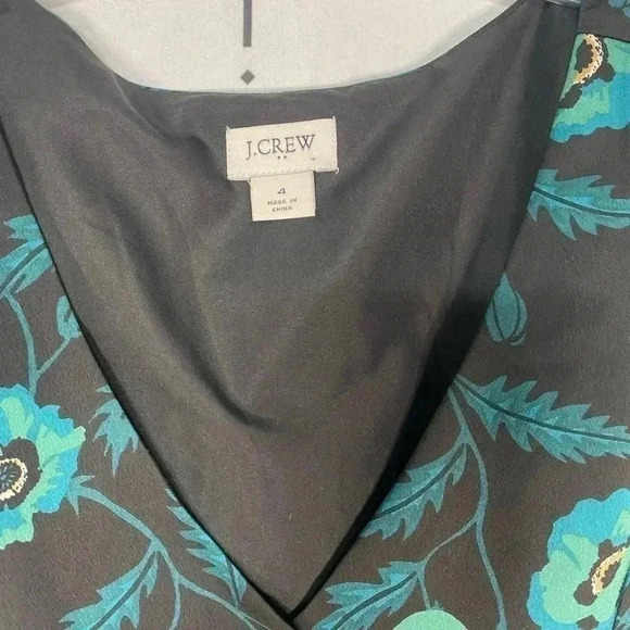 J.Crew Floral Peplum Peasant Cottage Core Top - Picture 4 of 6